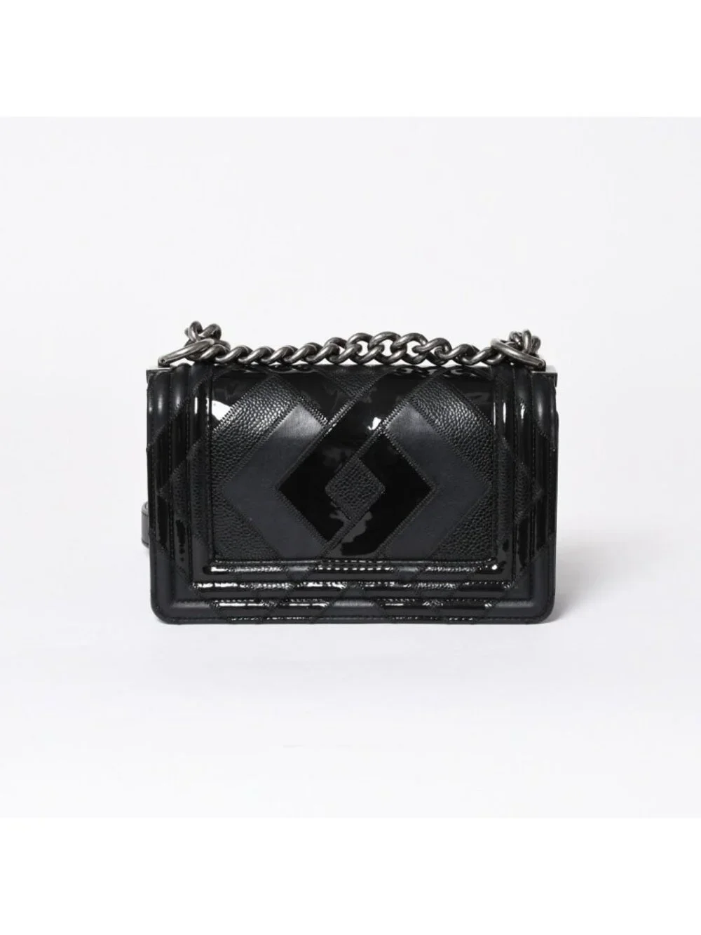 Chanel Boy Chain Shoulder Bag Black